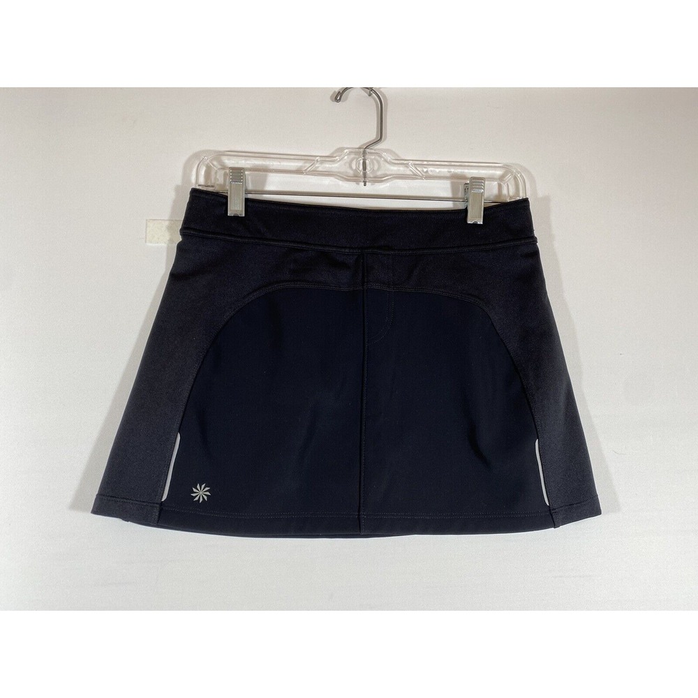 Athleta Active‎ Skirt Womens XS Black Golf Tennis Athleisure Zip Pocket